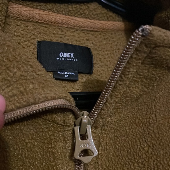 OBEY Fleece 3/4 ZIP - Picture 4 of 11